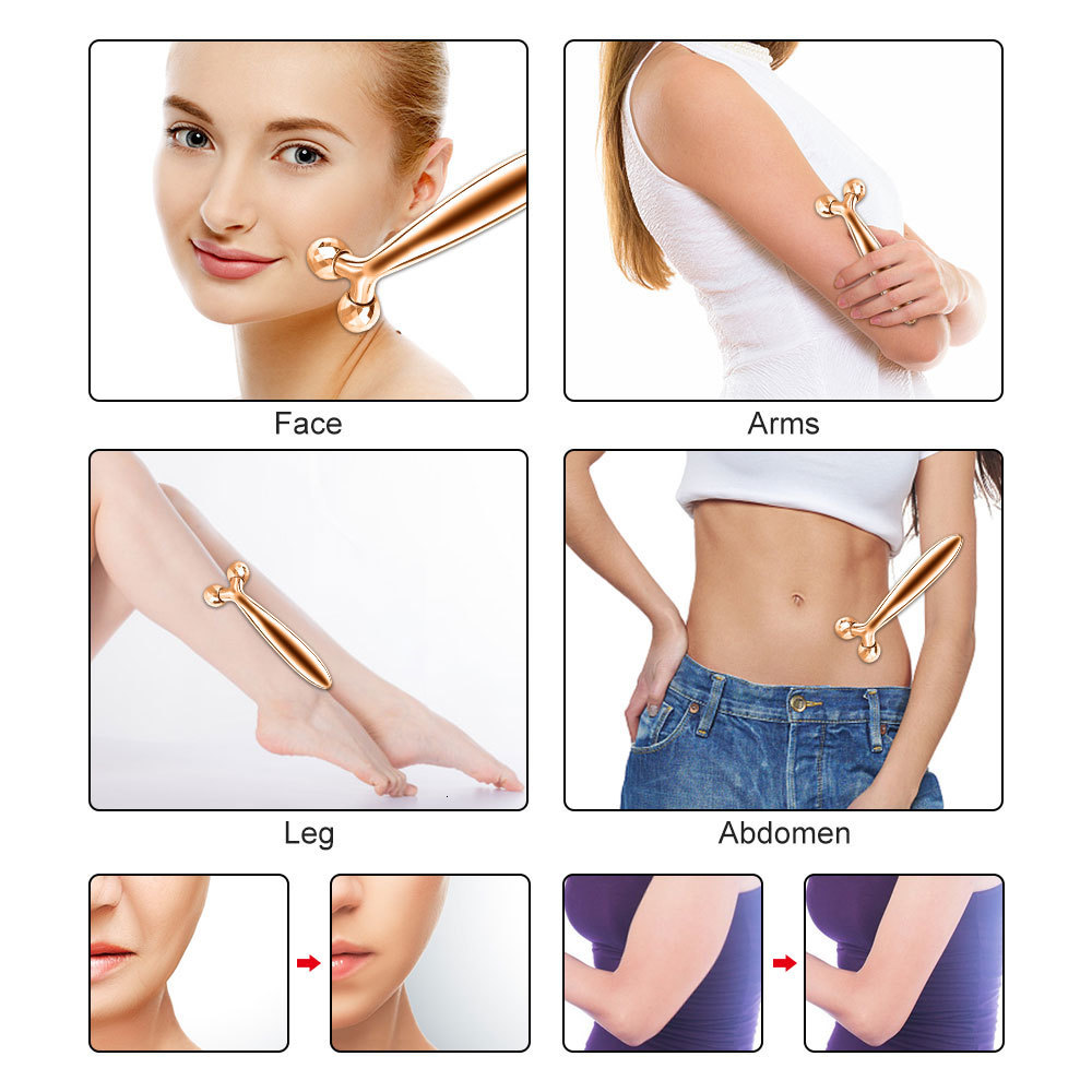 Face Massager Face Roller Massager Thin Face Massager 360 Rotate Full Body Shape Y Shape Massagers Aniti Wrinkle Lifting Massage Tool 230826