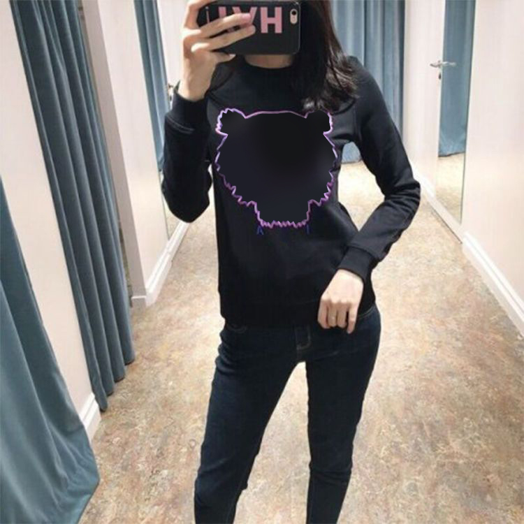 Women hoodie Tiger Head Advanced Designer Fashion Men kenzos Embroidery Round Neck Pullover Autumn Winter Loose High Street Classic Tops