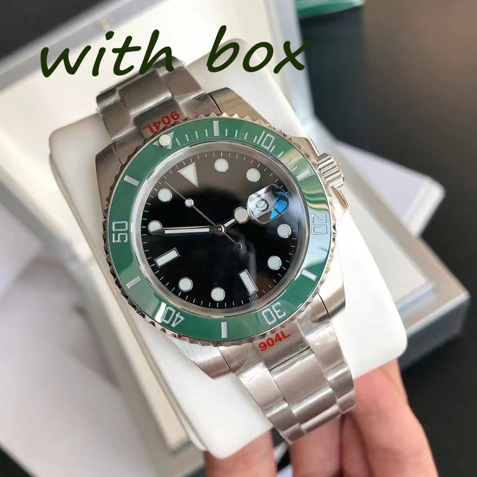 Luxury Mens Watch Automatic Mechanical Movement Watches Full Stainless Steel sliding clasp Blue Black Ceramic Sapphire WristWatches Super luminous