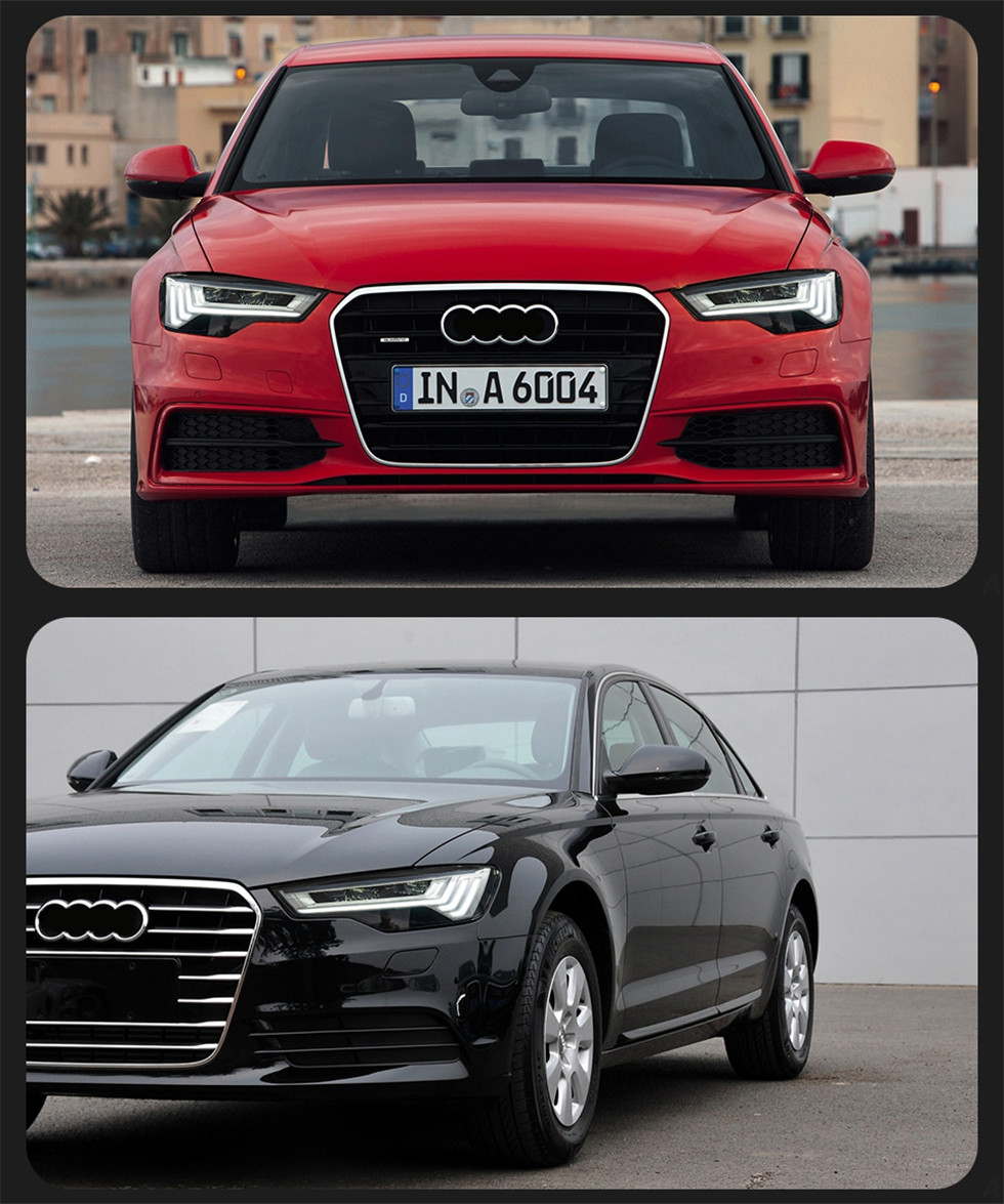 LED Headlight for Audi A6 Headlights 2012-20 15 Upgrade C8 Design DRL Dynamic Signal Front Lamp Accessory