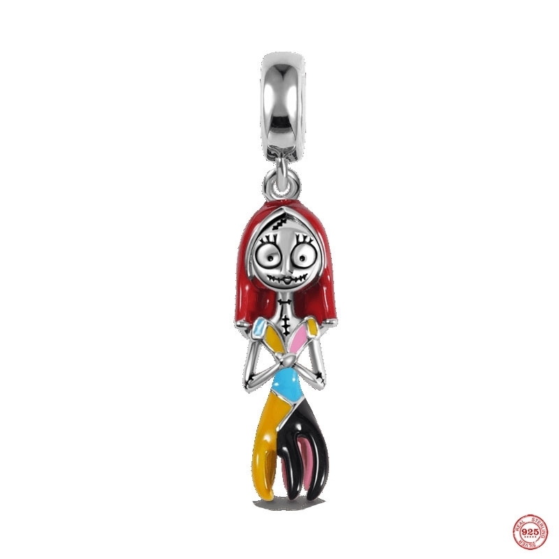 Charms 100 5 Silver Halloween Charms Bat Pendant Pumpkin Beads Fit Original Bracelet Fashion DIY Jewelry for Women Gift 230826