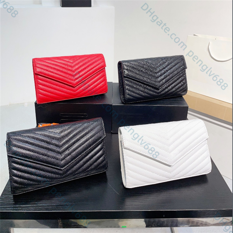 2021 Woman Bag Handbag Purse Original Box Genuine Leather High Quality Women Messenger Cross Body Chain Clutch Bags