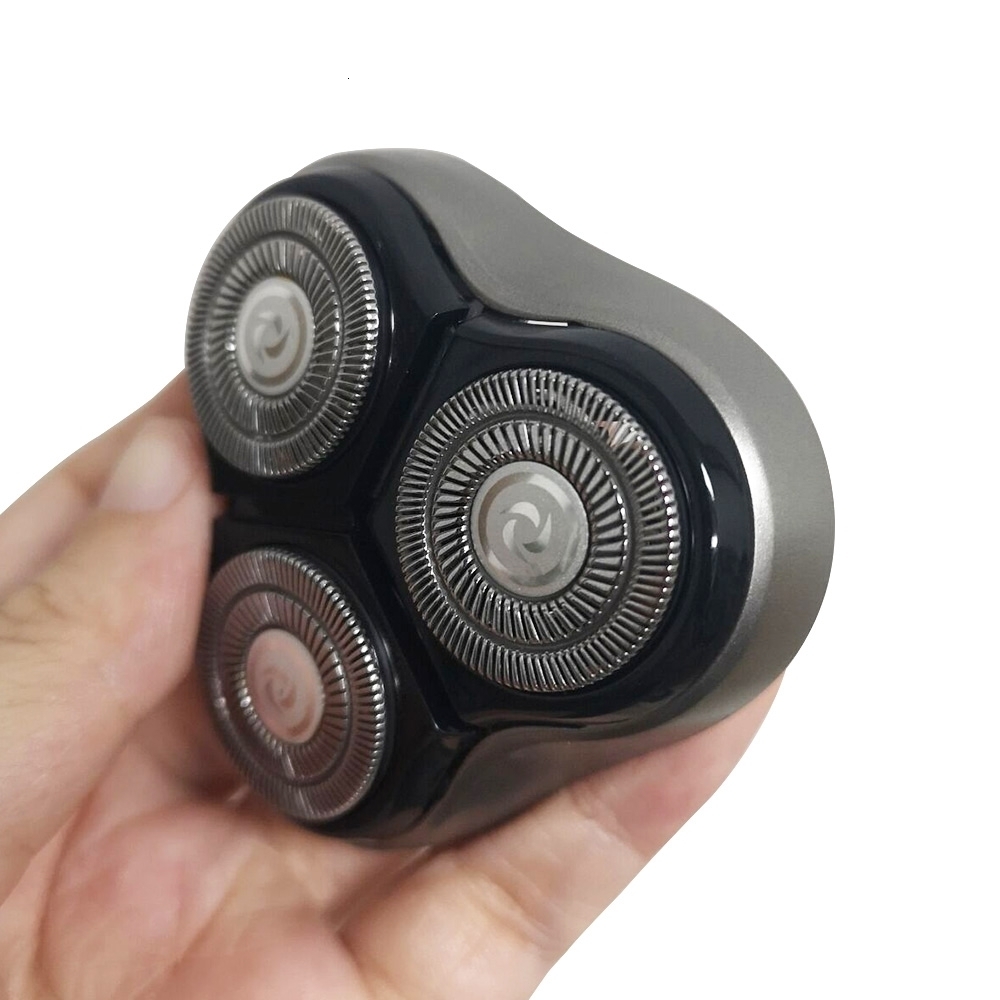 Electric Shavers ENCHEN BlackStone Replacement Shaver Head Black Silver 3D Floating Cutter Head Waterproof Stainless Steel Razor Blade 230828