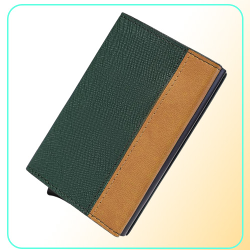 Wallets Automatic Men Women Smart Wallet Carbon Fiber Holder RFID Cardholder With Money Clips Pos ID Window