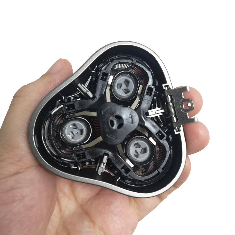 Electric Shavers ENCHEN BlackStone Replacement Shaver Head Black Silver 3D Floating Cutter Head Waterproof Stainless Steel Razor Blade 230828