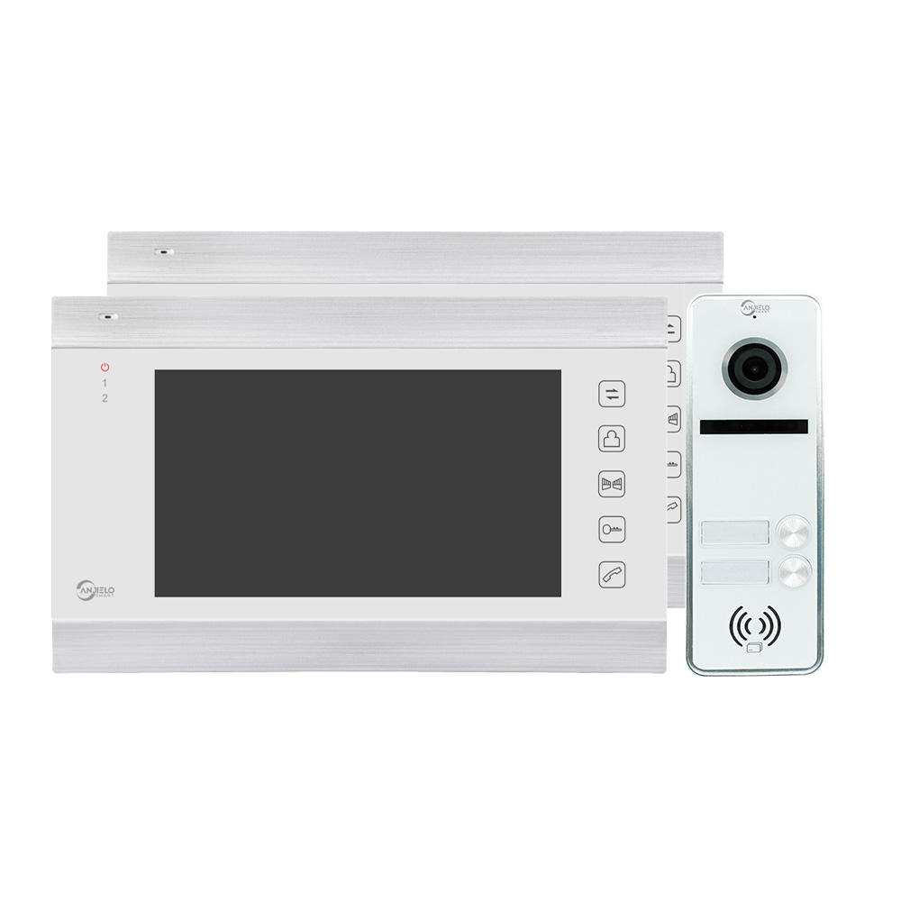 latest 7 inch touch button monitor tuya smart 2door outdoor doorbell video doorphone for apartment