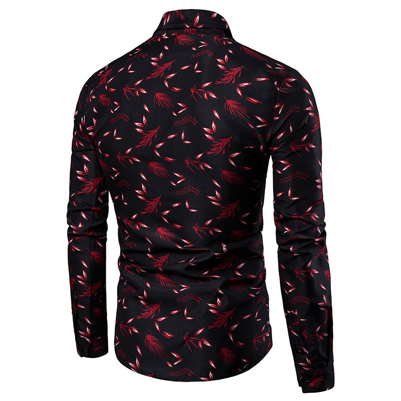 Men's Dress Shirts Men Long Sleeve Slim Camisas Turn Down Collar Button Blouse Social Holiday Party Cardigan Top Clothing S5XL 230828