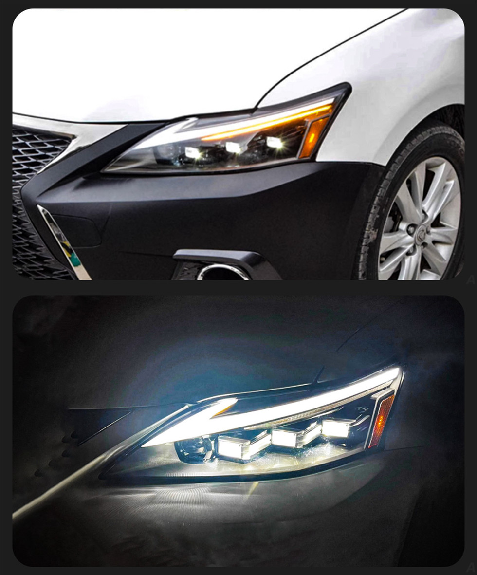 Full LED Headlights for CT200 Headlight 2013-20 17 CT Signal Head Light High Low Beam Daytime Running Lights