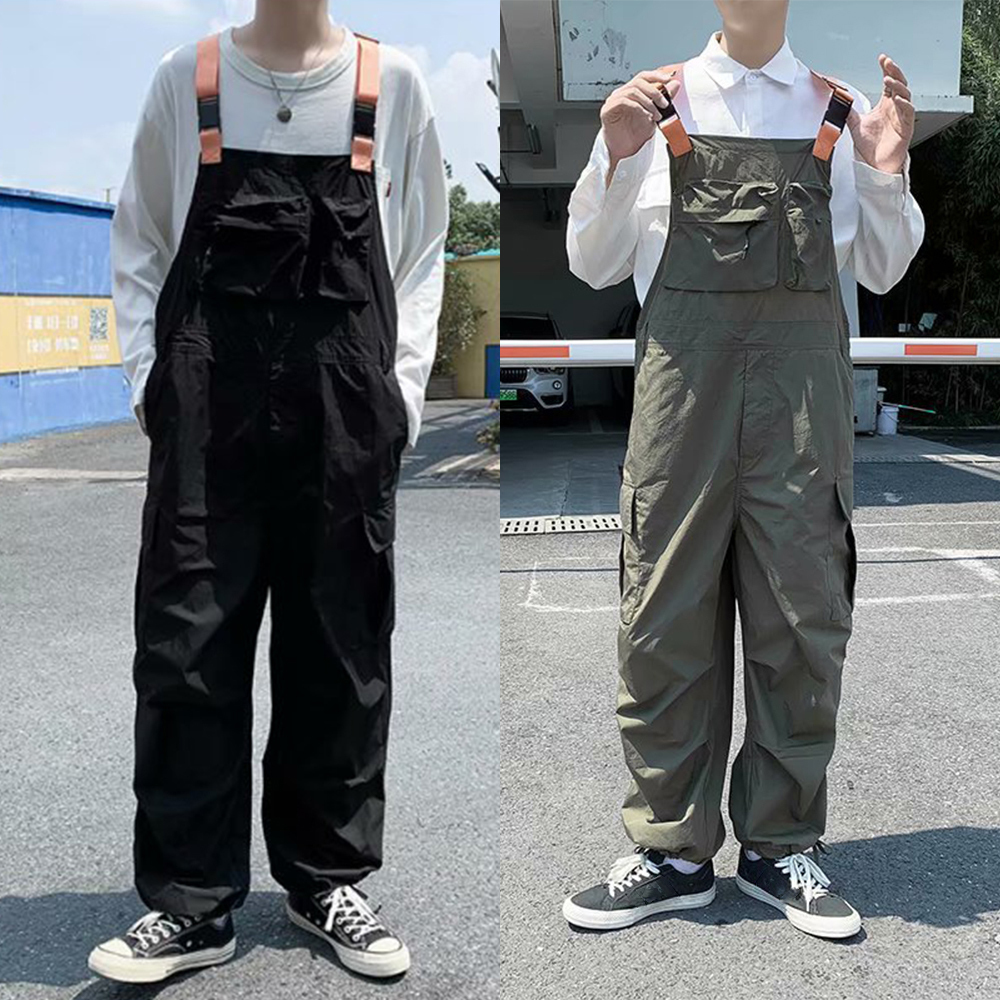 Men s Pants Vintage Overalls Mens Jumpsuit Cargo Trousers Baggy Bib Overall Techwear Retro Work 230828