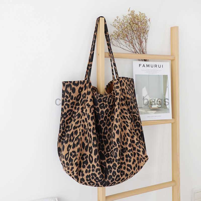 Tote designer bag Woman Handbags Leopard Casual Tote Shopping Bag Vintage One Shoulder Bags Women Shopping Fashion Casual Bag caitlin_fashion_bags
