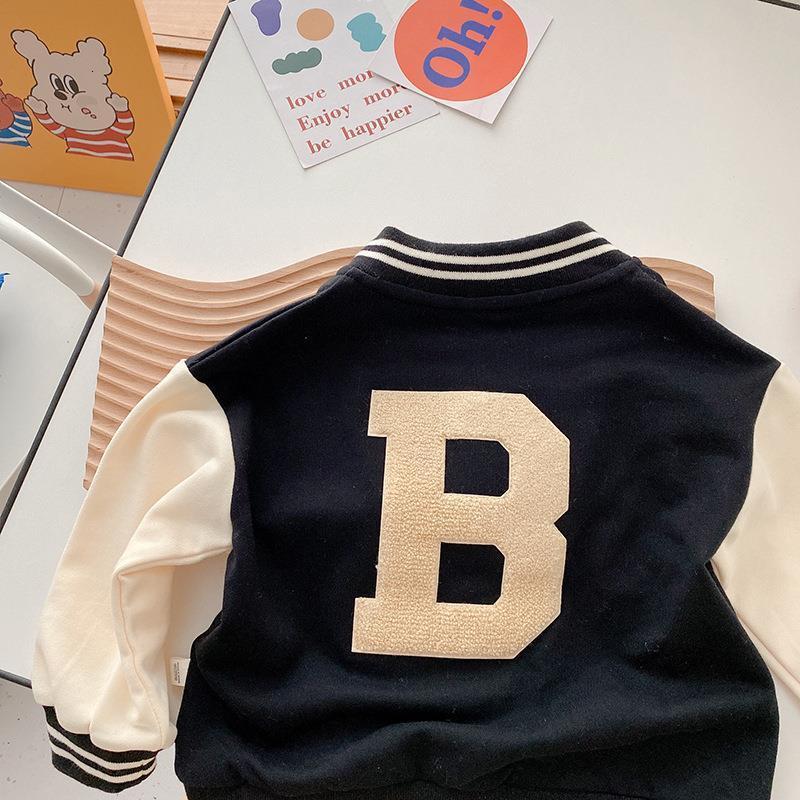 Jackets Bear Leader Kids Baby Girls Autumn Spring Full Sleeve Patchwork Alphabet Baseball Uniform Children Boys Outwear Jacket Coat 2-7Y 230829
