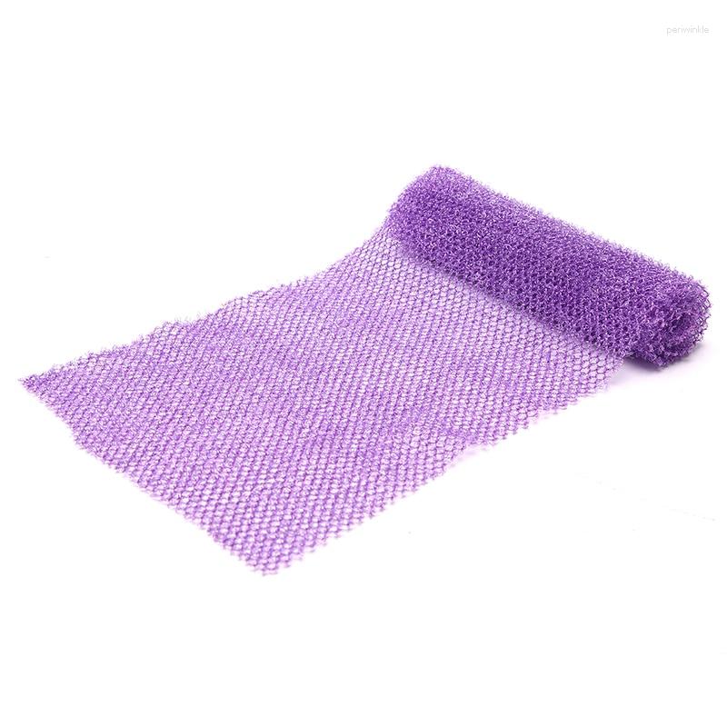 Towel 1Pcs African Net Sponge Exfoliating Body Scrubbing Wash Washcloth Long Bathing Shower Cleaning Tools