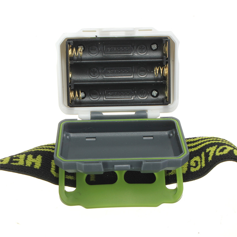 Mini Waterproof LED Headlights Headlamps 600Lm 4 Modes Headlight 3xAAA Headlamp bike bicycle light with Headband Hiking white ZZ
