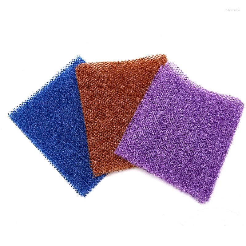 Towel 1Pcs African Net Sponge Exfoliating Body Scrubbing Wash Washcloth Long Bathing Shower Cleaning Tools