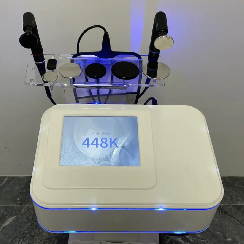 448K RF Radiofrequency Therapy Device with RET CET Technology for Sports Injury Recovery, Skin Tightening, Fat Reduction and Rehabilitation for Spa an