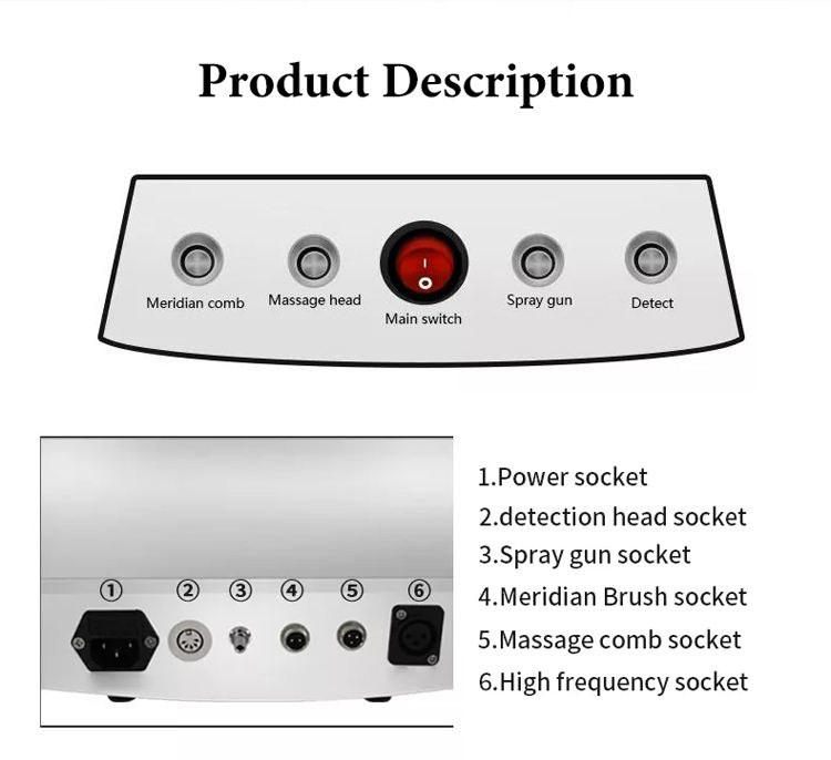 2023 5IN1 Hair Growth 650nm Diode Laser Machine Scalp Detection Painless Anti-hair Loss Treatment High Frequence Hair Regrowth Device