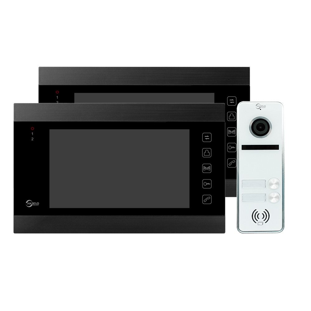 latest 7 inch touch button monitor tuya smart 2door outdoor doorbell video doorphone for apartment