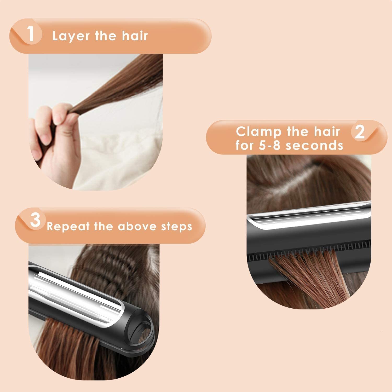 Curling Irons Professional Hair Curler Automatic Corrugated Flat Iron Straightener Curly Corn Clip Waver for Dropship 230828