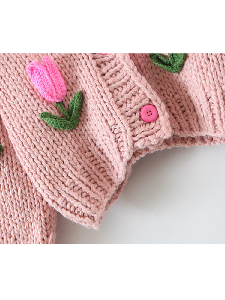 Women s Knits Tees Street Fashion Women Knitted Cardigan Autumn Winter Handmade Tulip Decoration Lantern Sleeve Sweater Coat Female 230829