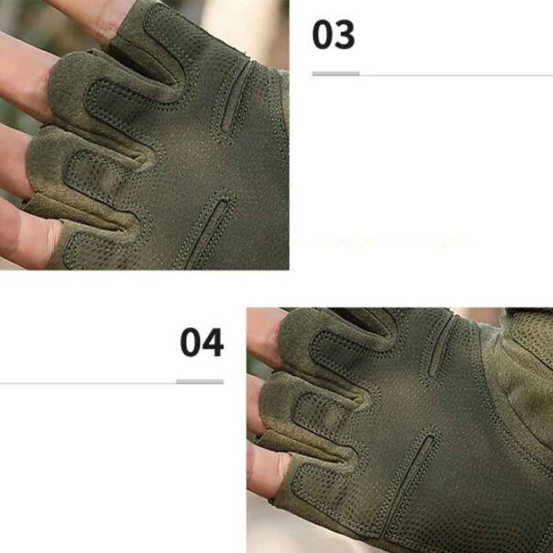 Mittens 2023 Tactical Men Gloves Antiknife Cut Half Finger Military Combat Noslip Bicycle Bike Cycling MY554 230828