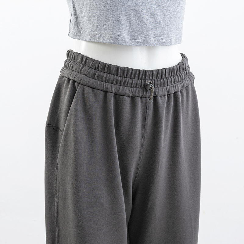 Yoga Softstreme High-Rise Sweatpants Regular Full Length Straight Leg Pants Weighty Drape Drawstring Casual City Jogger Studio-to-street Sportwear