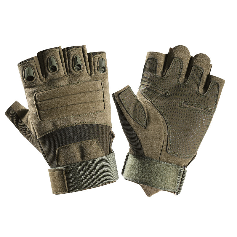 Mittens 2023 Tactical Men Gloves Antiknife Cut Half Finger Military Combat Noslip Bicycle Bike Cycling MY554 230828