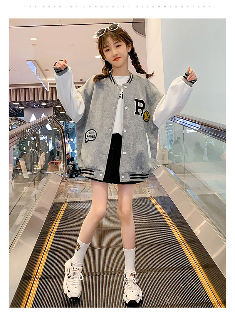 Jackets 2023 Girls Baseball For 5 14 Years Old Teens Clothes Teenage Sports Outerwear Coat Spring Fashion Jacket 230828