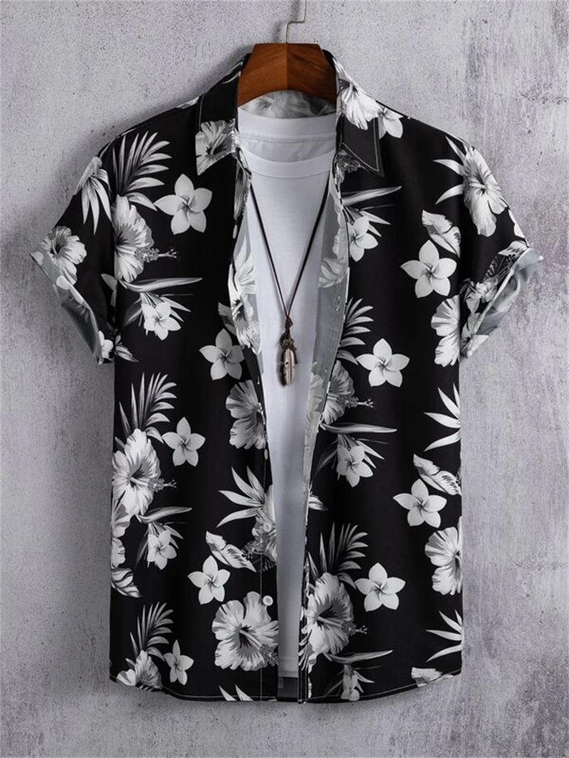 Men's Dress Shirts Hawaiian 3D Coconut Tree Top Summer Beach Casual Clothing Street Outdoor Party Shirt Loose Breathable 230828