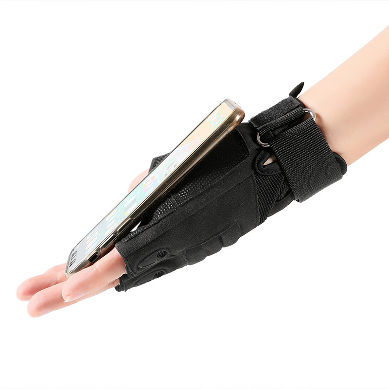 Mittens 2023 Tactical Men Gloves Antiknife Cut Half Finger Military Combat Noslip Bicycle Bike Cycling MY554 230828