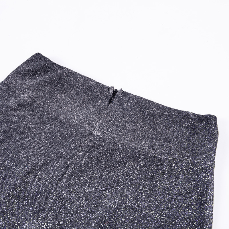 Women's Pants Capris High Waisted Glitter Pants Fall Winter Outfit Women Silver Sparkly Flare Sequined Trousers Party Night Clubwear 230829