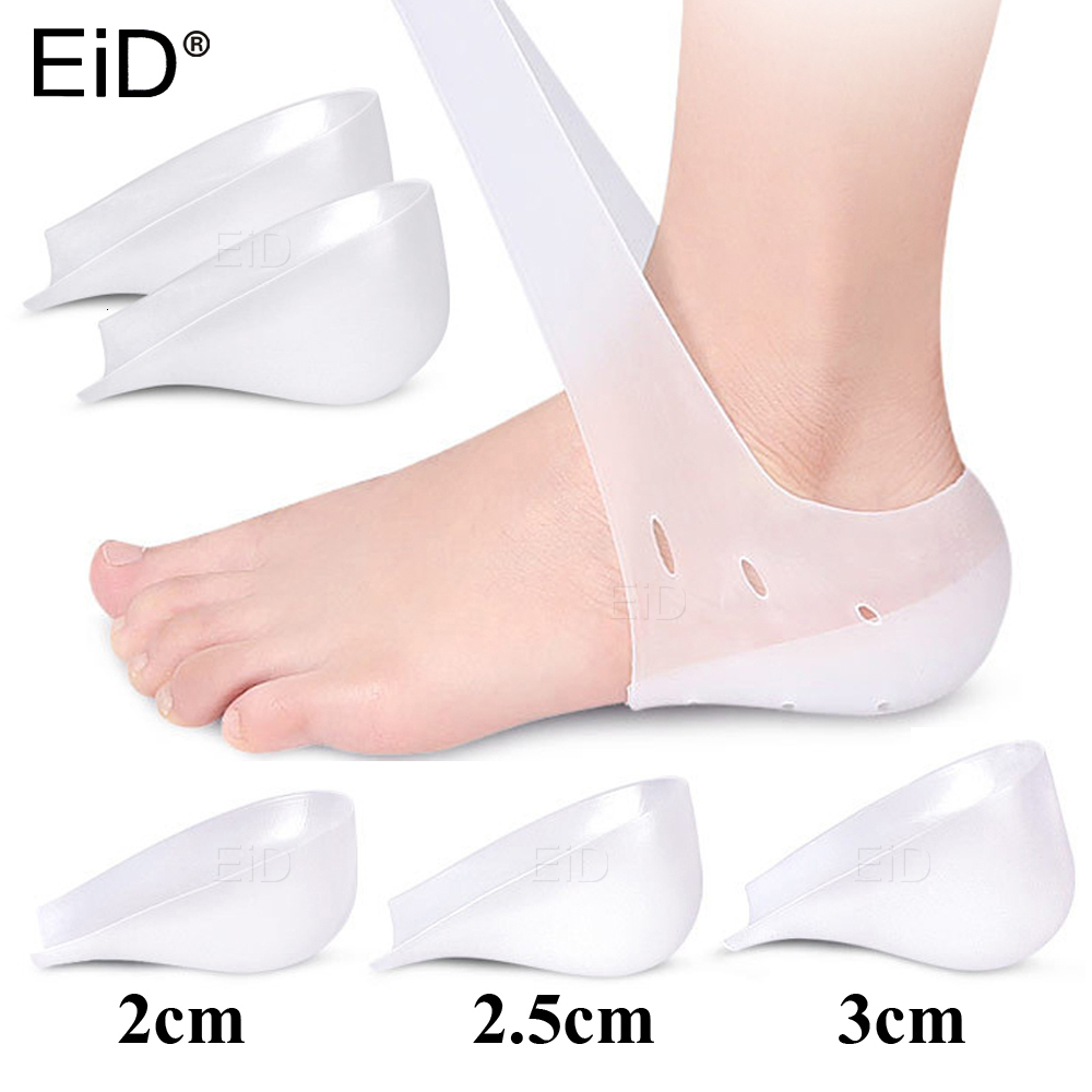 Shoe Parts Accessories EiD Invisible Height Increase Silicone Socks Gel Heel Pads Orthopedic Arch Support Heel Cushion Soles Insole Foot Massage Unise