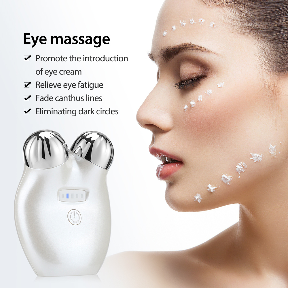 Face Massager Microcurrent Massager Roller Anti Wrinkles Face Lift Skin Tightening Machine Face Firming Beauty Device 230828