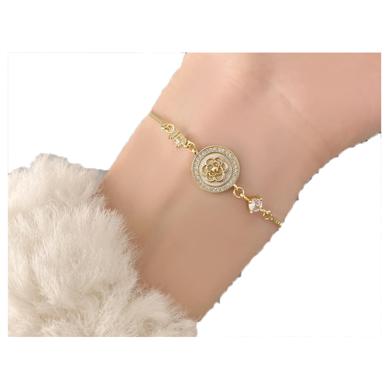 2021simple Shell and camellia link bracelet Women Fashion Elegant Jewelry