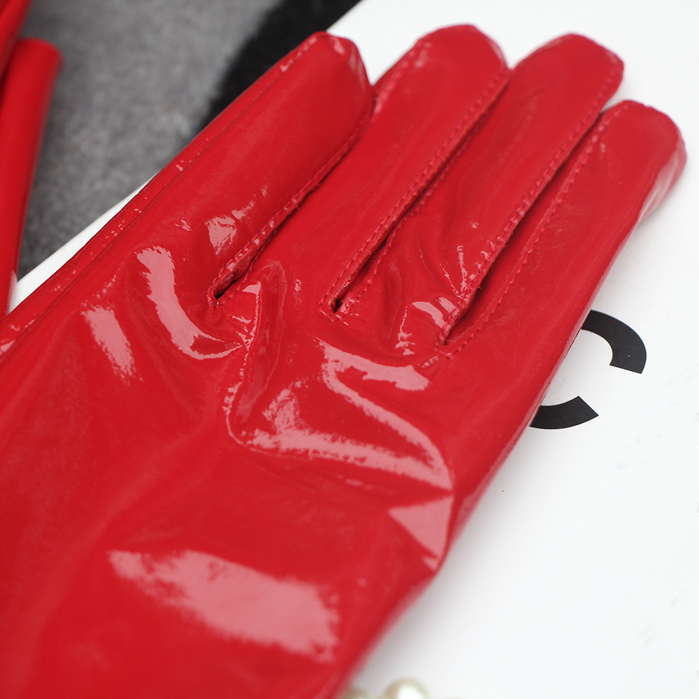 Mittens Genuine Patent Leather Glove's Long Gloves Sexy Ladies Shiny Party Evening Overlength Opera Shine Customize 230828