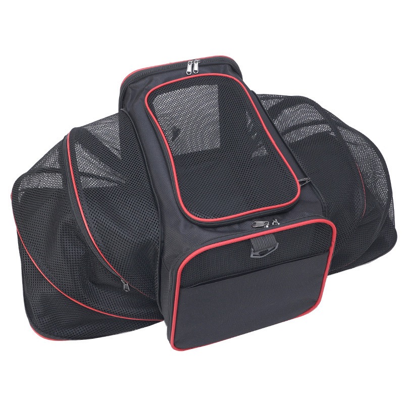 YUEXUAN Pet Carriers Bag Portable Breathable Foldable Bag Cat Dog Carrier Bags Outgoing Travel Pets Cats Handbag Safety Zippers 4 Sides Expandable Cat
