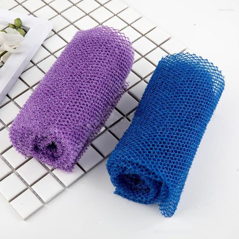 Towel 1Pcs African Net Sponge Exfoliating Body Scrubbing Wash Washcloth Long Bathing Shower Cleaning Tools