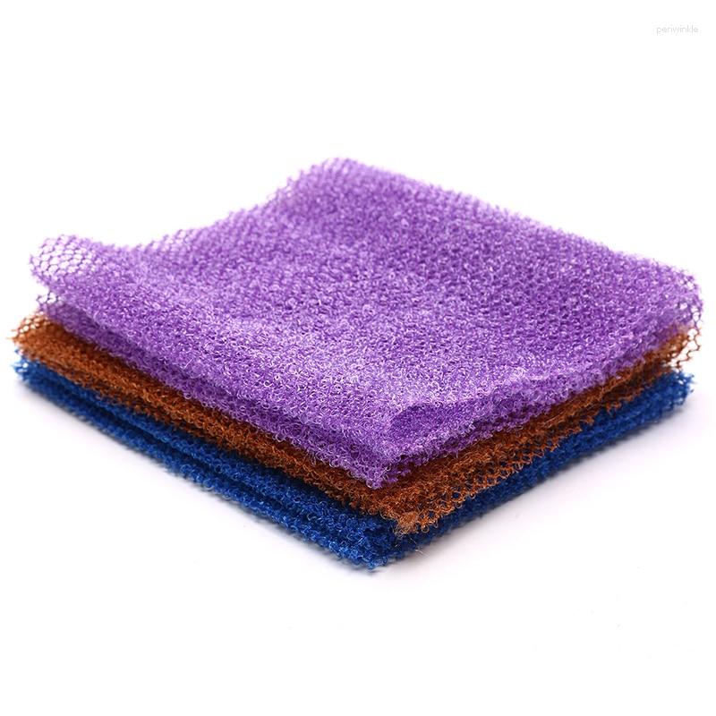 Towel 1Pcs African Net Sponge Exfoliating Body Scrubbing Wash Washcloth Long Bathing Shower Cleaning Tools