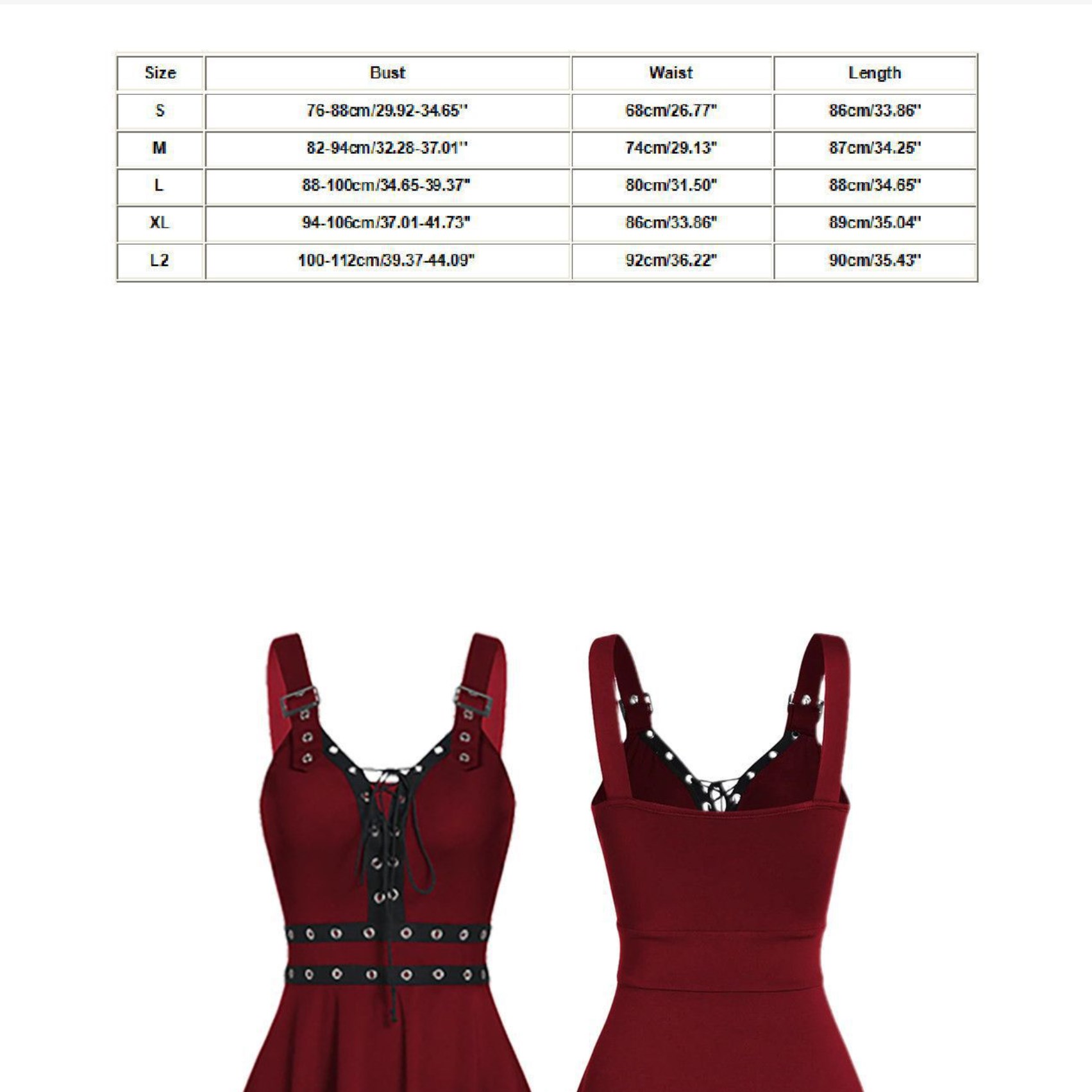 Women's Summer Casual Dress Sleeveless V Neck Gothic Dress Tiered A Line Flowy Wrap Dress