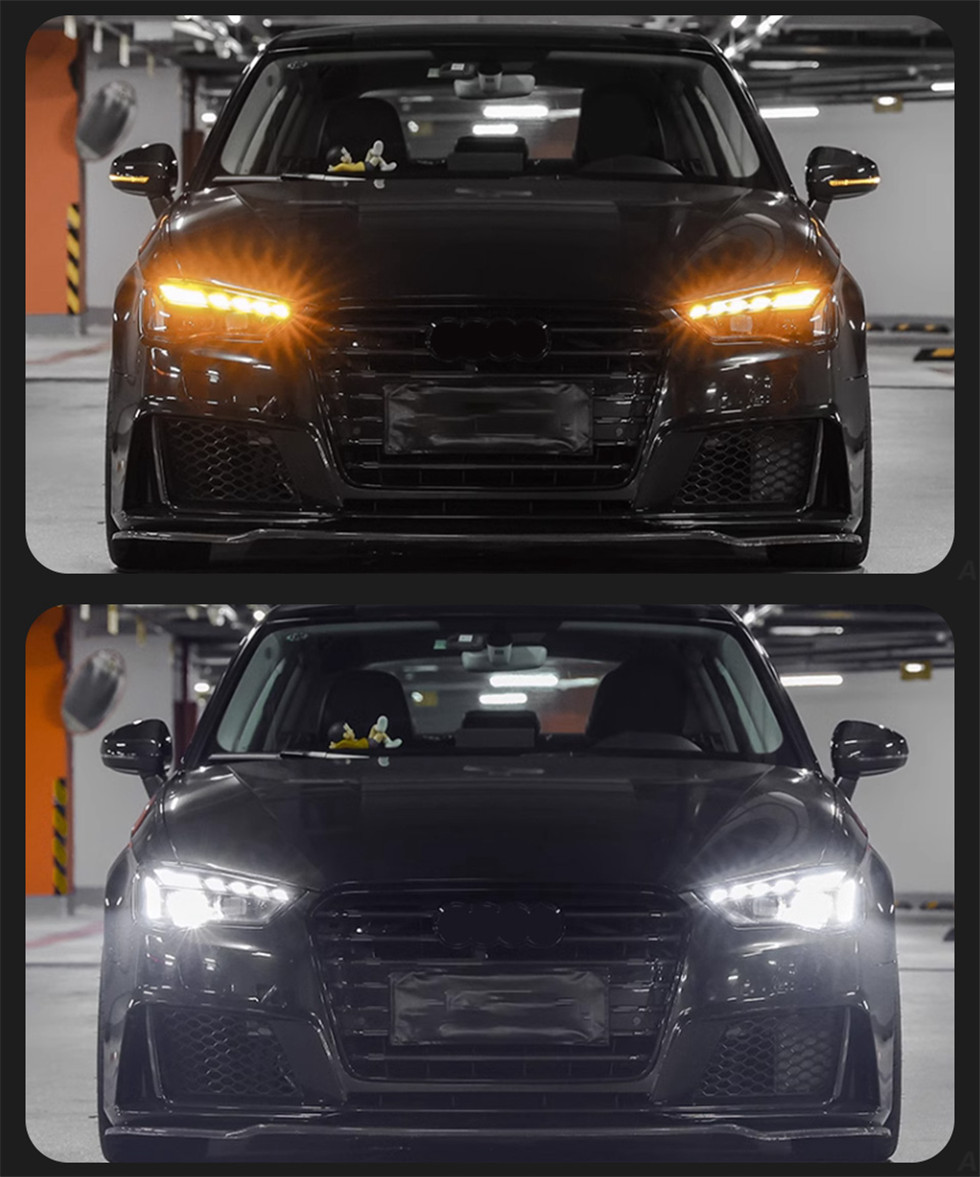 Car Lights for Audi A3 LED Headlights 2013-20 16 A3 8V Original Xenon Lights Upgrade LED Headlight Signal Lamp