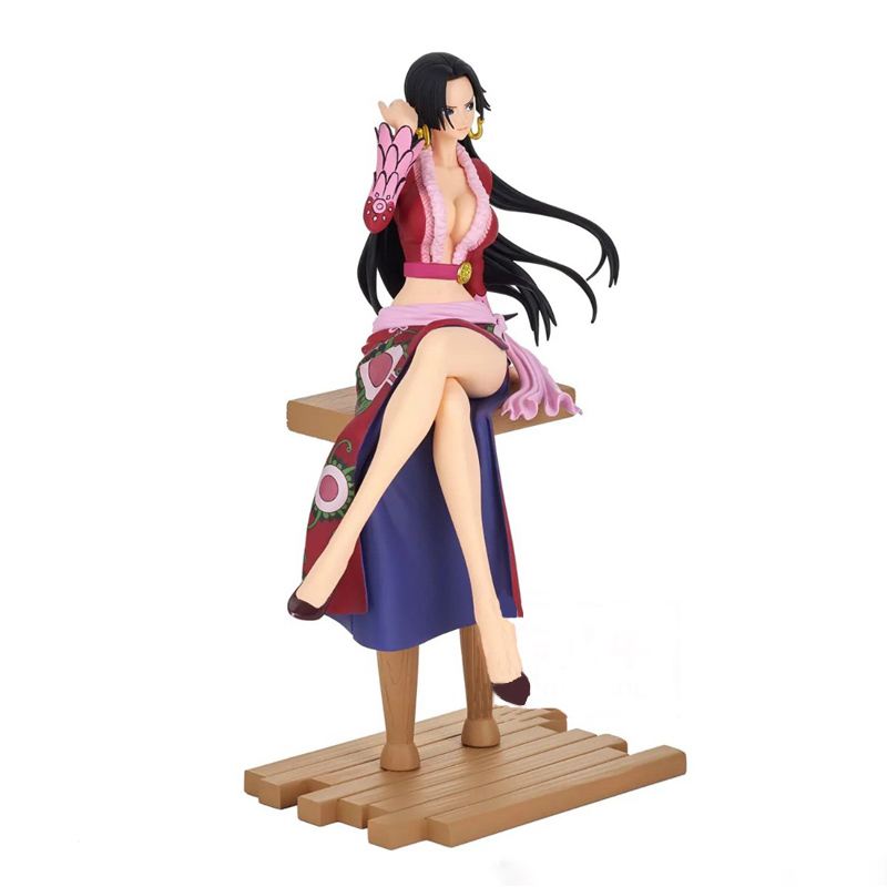 Finger Toys 21cm One Piece Anime Figures Sexy Boa Hancock Sitting Position Action Figure PVC Adult Collection Model Doll Toy Ornaments Gift