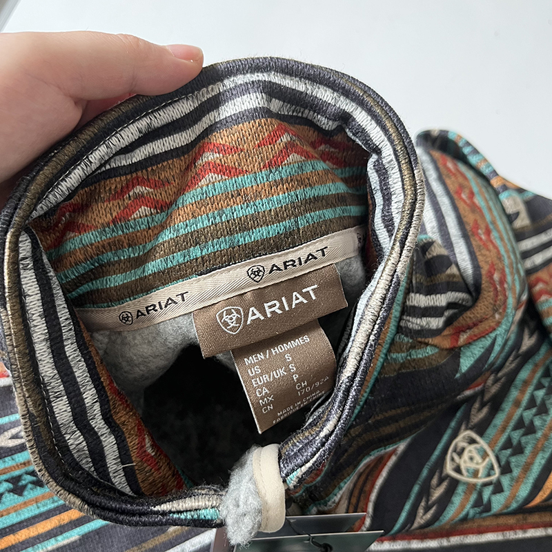 Men's Hoodies Sweatshirts Oringinal Ariat Sweatshirts for Men Autumn 1/4 Zip Sweater Fleece Women's Sports Casual Pullover Y2K High Street H