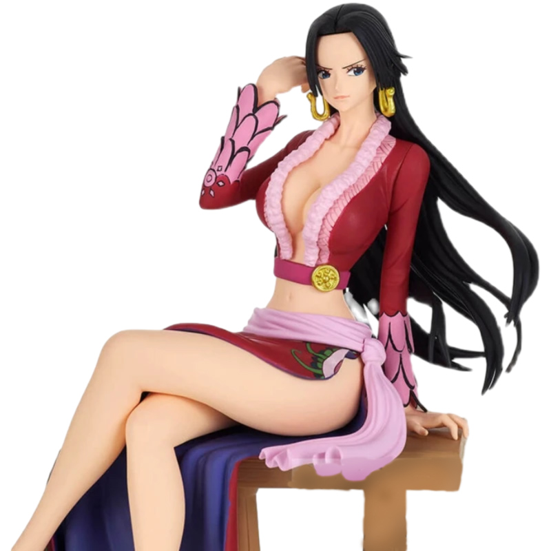 Finger Toys 21cm One Piece Anime Figures Sexy Boa Hancock Sitting Position Action Figure PVC Adult Collection Model Doll Toy Ornaments Gift