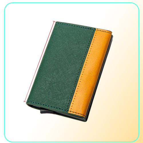Wallets Automatic Men Women Smart Wallet Carbon Fiber Holder RFID Cardholder With Money Clips Pos ID Window