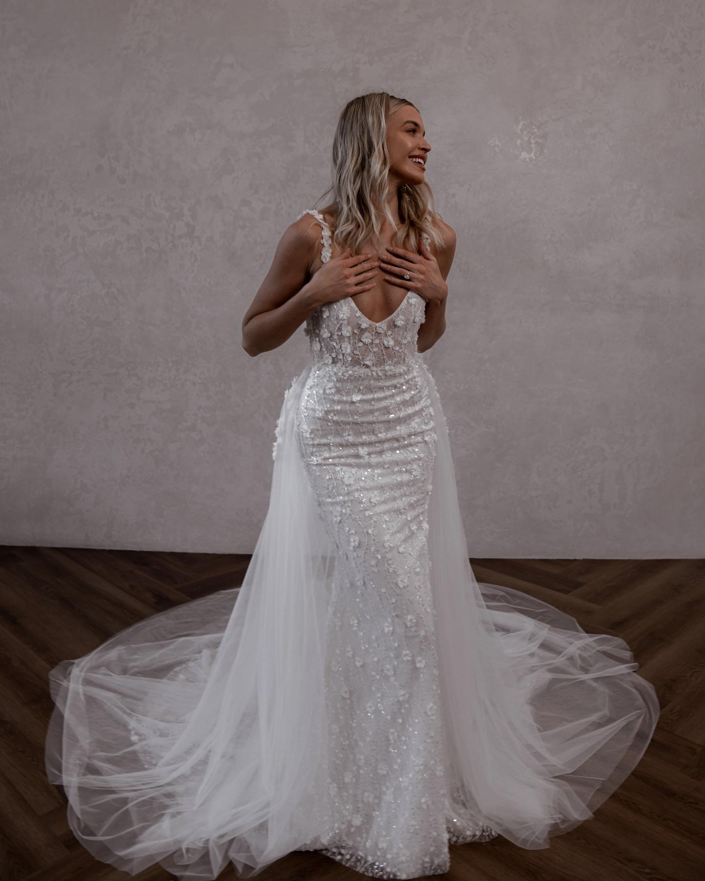 Vintage Mermaid Dresses Spaghetti Appliques Lace Wedding Dress Overskirts Backless Robe De Mariee Bridal Gowns 0515