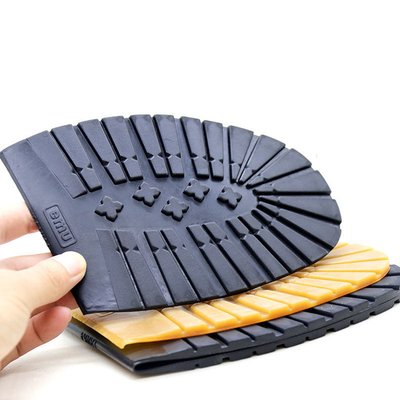 Shoe Parts Accessories Thicken Rubber Shoe Soles for Men Leather Business Shoes Heel Sole Non-slip Repair DIY Replacement Outsoles Black Yellow Mat Pa