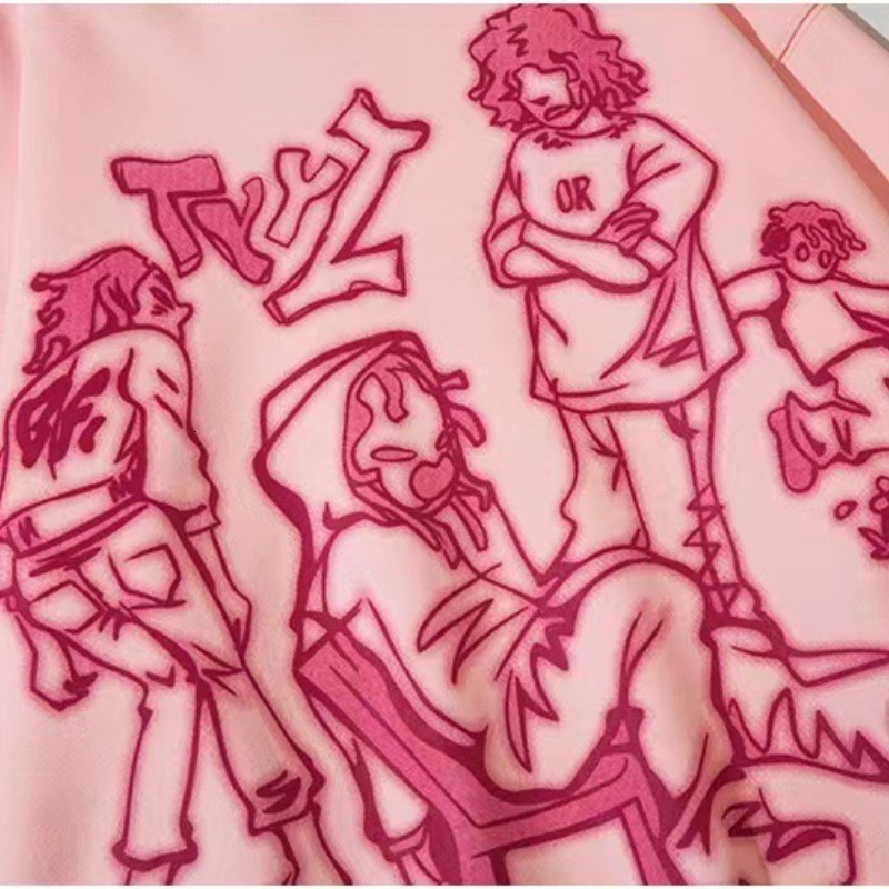 WoWomen Graphic Print Hoodies Autumn Fashion Harajuku Long Sleeve Hooded Sweatshirts Female Vintage Casual Loose Hoodie 230828