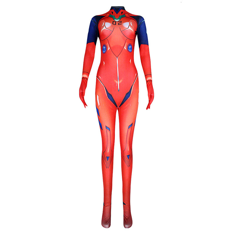 Theme Costume Asuka Langley Soryu Ayanami Rei Zero Two Dva Cosplay Costume Asuka Test Jumpsuit Zentai Suit Anime Bodysuit Women anime cosplay 230830