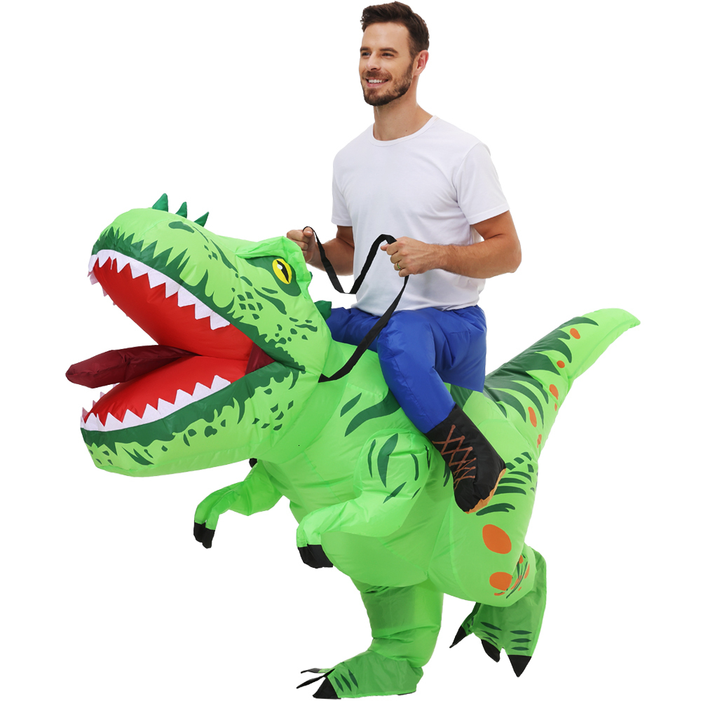 Theme Costume T-Rex Dinosaur Cosplay Inflatable Costumes Suits Mascot Funny Party Anime Christmas Halloween Costume Dress for Adult Kids 230830