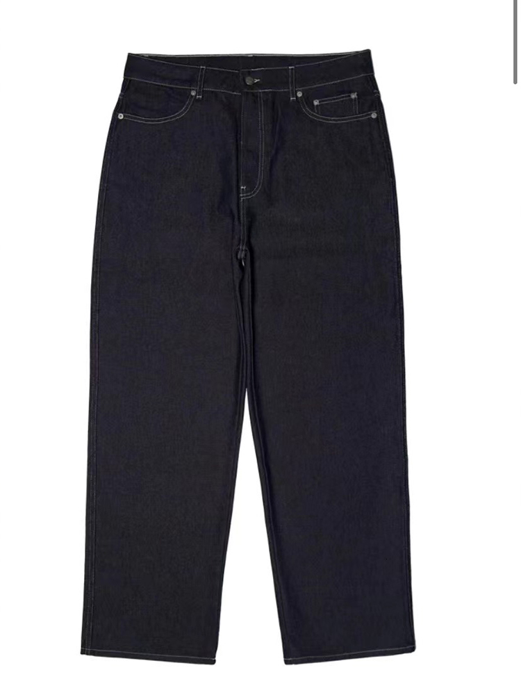 Men's Jeans Y2k 99Based Jeans Men's Hip Hop Print Oversized Dark Blue Jeans Fashion Casual Loose Straight Wide Leg Trouser 230829