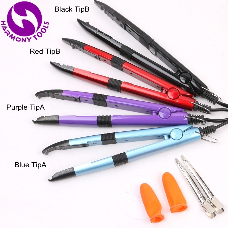 Connectors Gift 1 Piece Adjustable Temperature Pre Bonded Keratin Hair Extension Tools Mini Heat Iron Hair Connector 230830